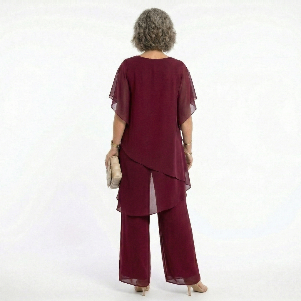 Ana | Conjunto Elegante de Ceremonia Mujer Túnica Asimétrica