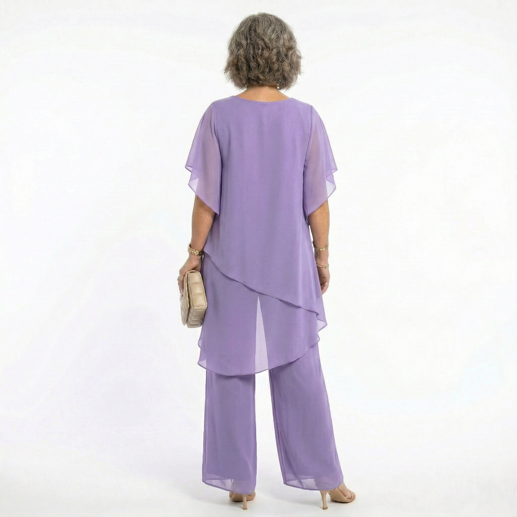 Ana | Conjunto Elegante de Ceremonia Mujer Túnica Asimétrica