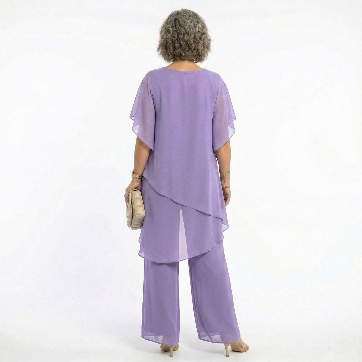 Ana | Conjunto Elegante de Ceremonia Mujer Túnica Asimétrica