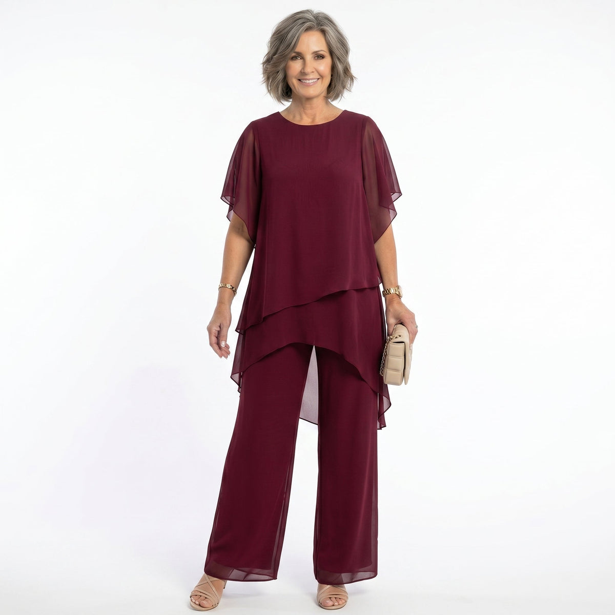 Ana | Conjunto Elegante de Ceremonia Mujer Túnica Asimétrica