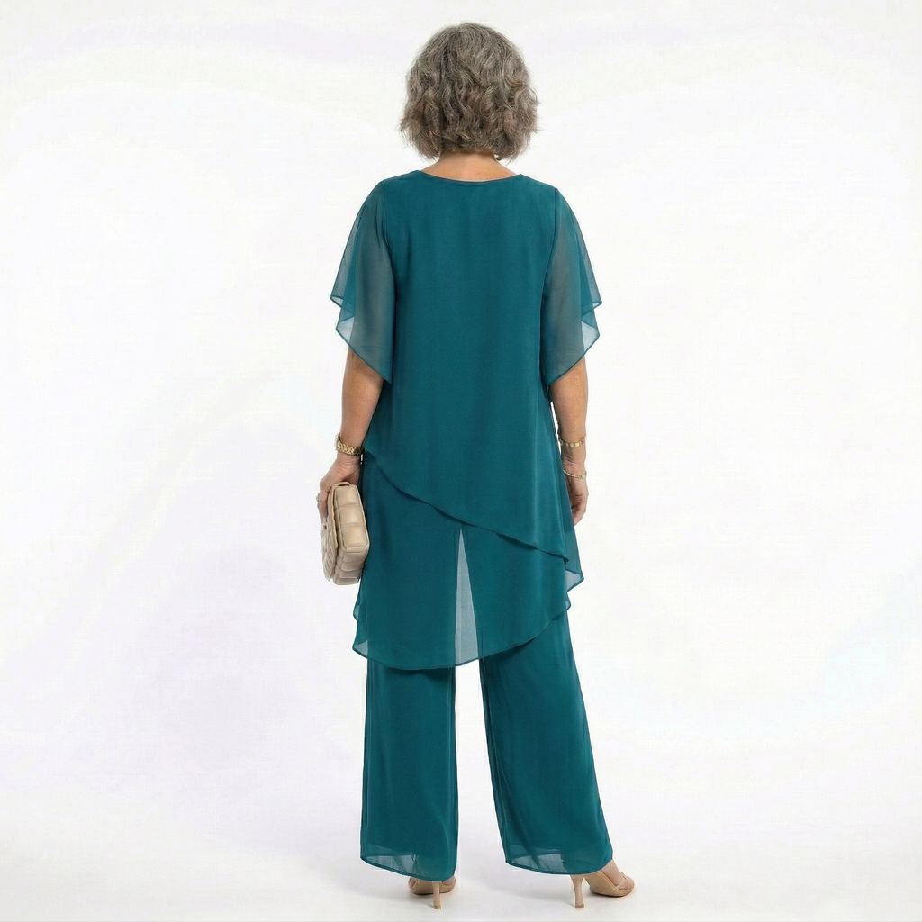 Ana | Conjunto Elegante de Ceremonia Mujer Túnica Asimétrica
