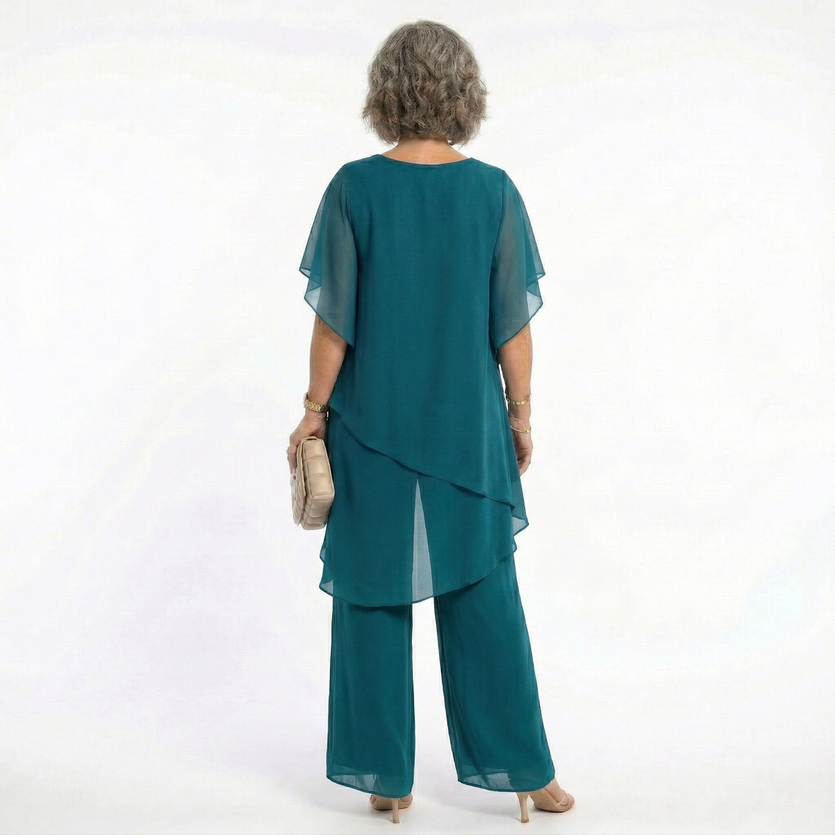 Ana | Conjunto Elegante de Ceremonia Mujer Túnica Asimétrica