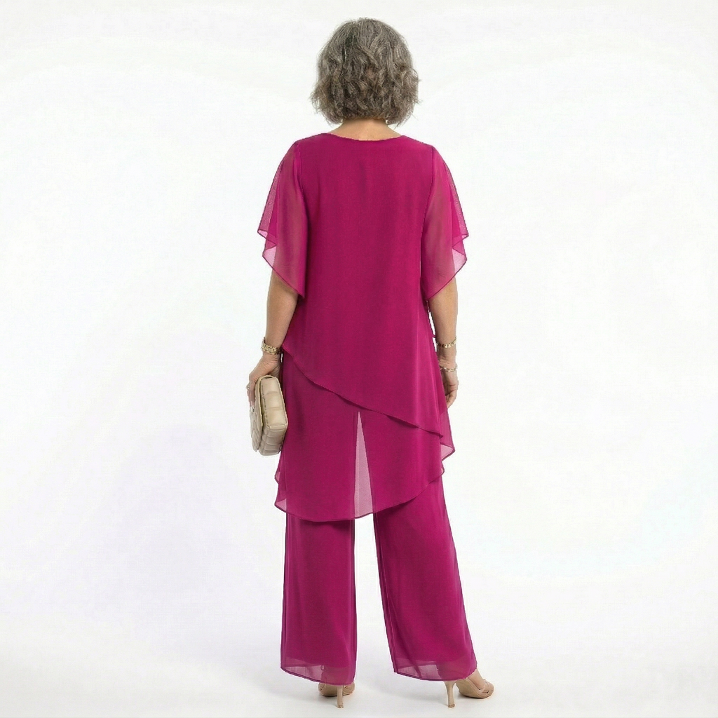 Ana | Conjunto Elegante de Ceremonia Mujer Túnica Asimétrica