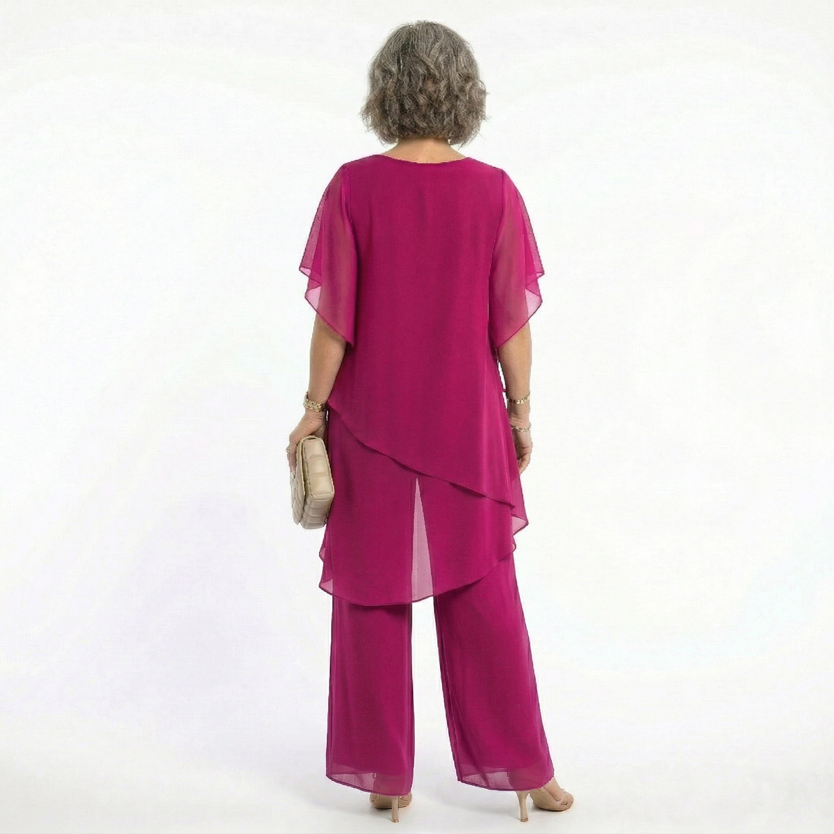 Ana | Conjunto Elegante de Ceremonia Mujer Túnica Asimétrica