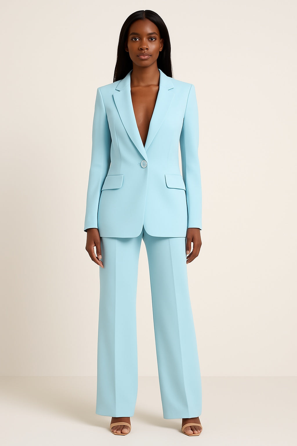 Ariadna | Conjunto Sastre Mujer Blazer y Pantalón Pierna Ancha