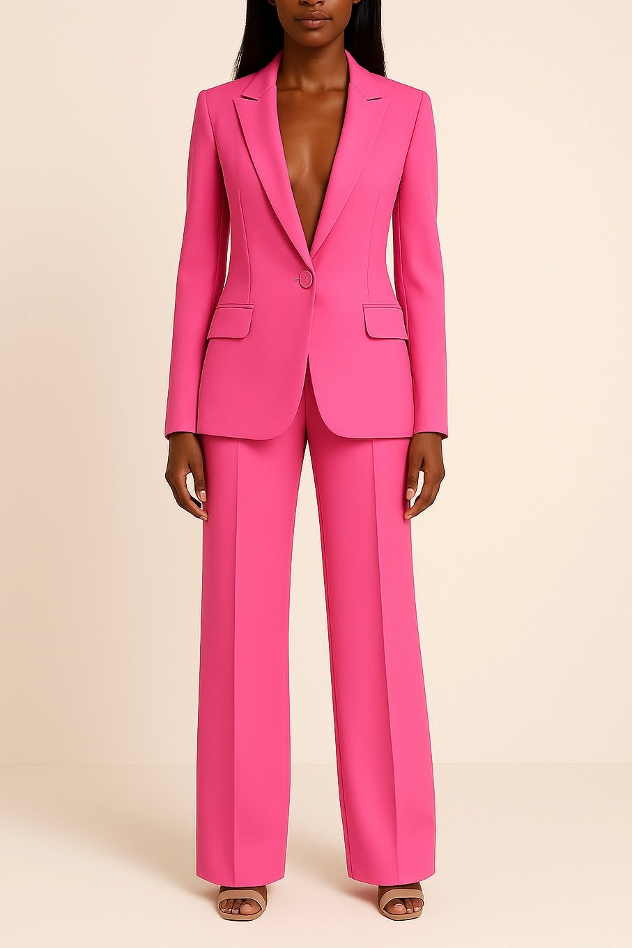 Ariadna | Conjunto Sastre Mujer Blazer y Pantalón Pierna Ancha