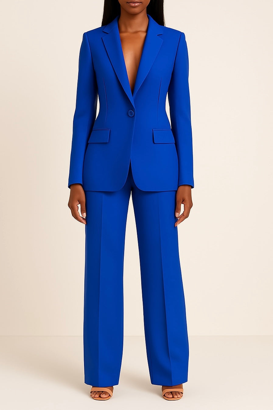 Ariadna | Conjunto Sastre Mujer Blazer y Pantalón Pierna Ancha