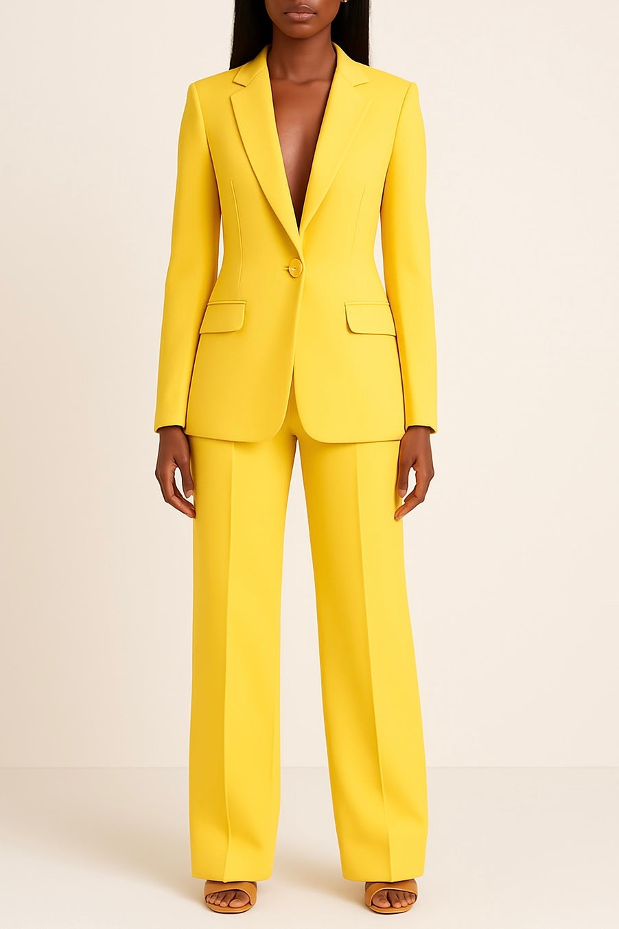 Ariadna | Conjunto Sastre Mujer Blazer y Pantalón Pierna Ancha