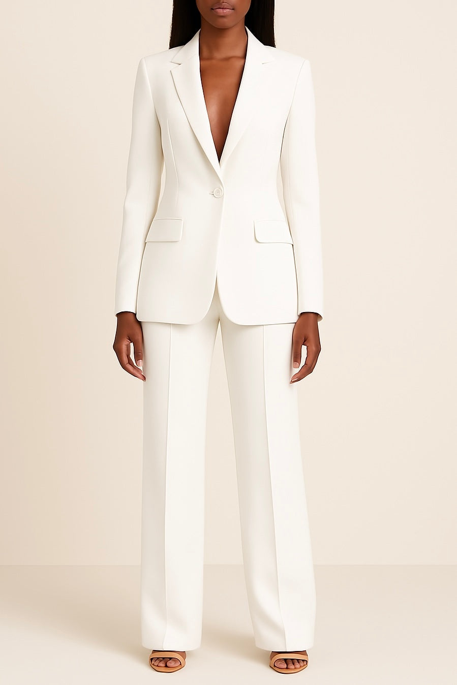 Ariadna | Conjunto Sastre Mujer Blazer y Pantalón Pierna Ancha