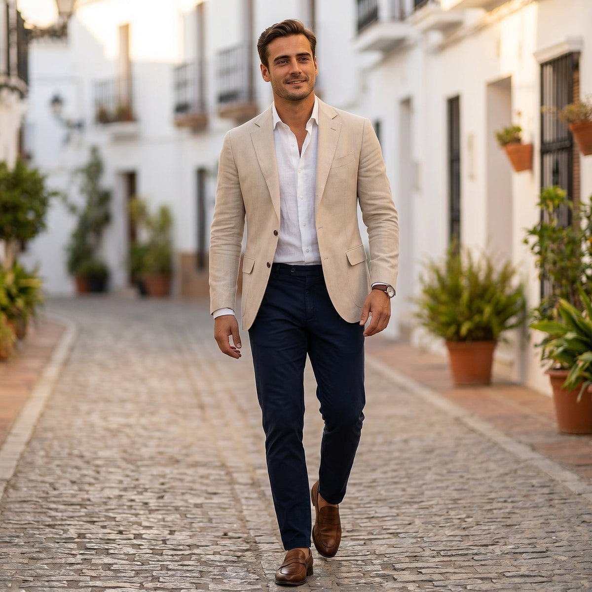 Arturo | Blazer Ligero Hombre Corte Entallado