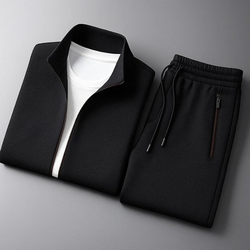 Santiago | Conjunto Sudadera Completa Hombre Cremallera Cuello Alto