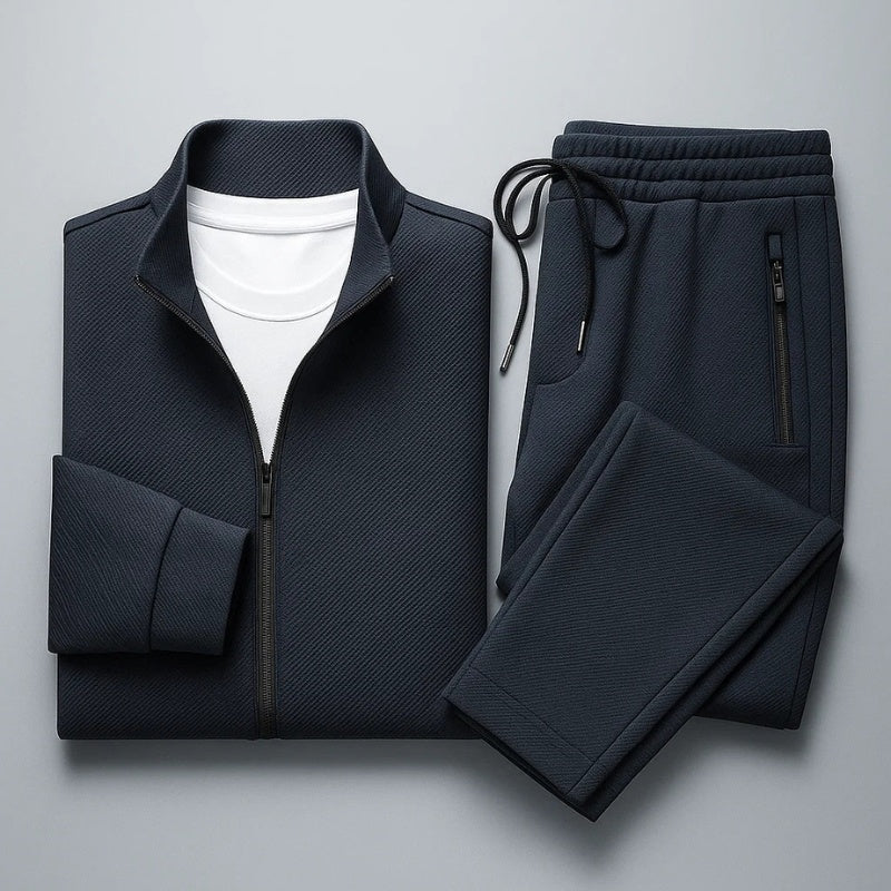 Santiago | Conjunto Sudadera Completa Hombre Cremallera Cuello Alto
