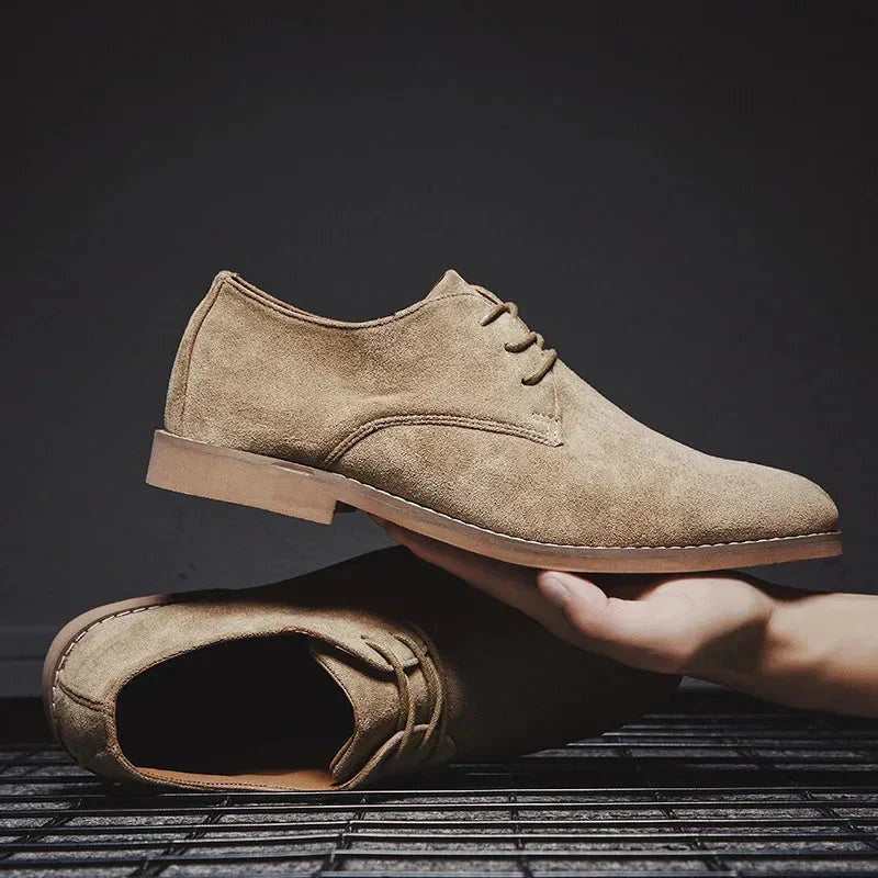 Bruno | Zapatos Derby de Gamuza Hombre con Cordones