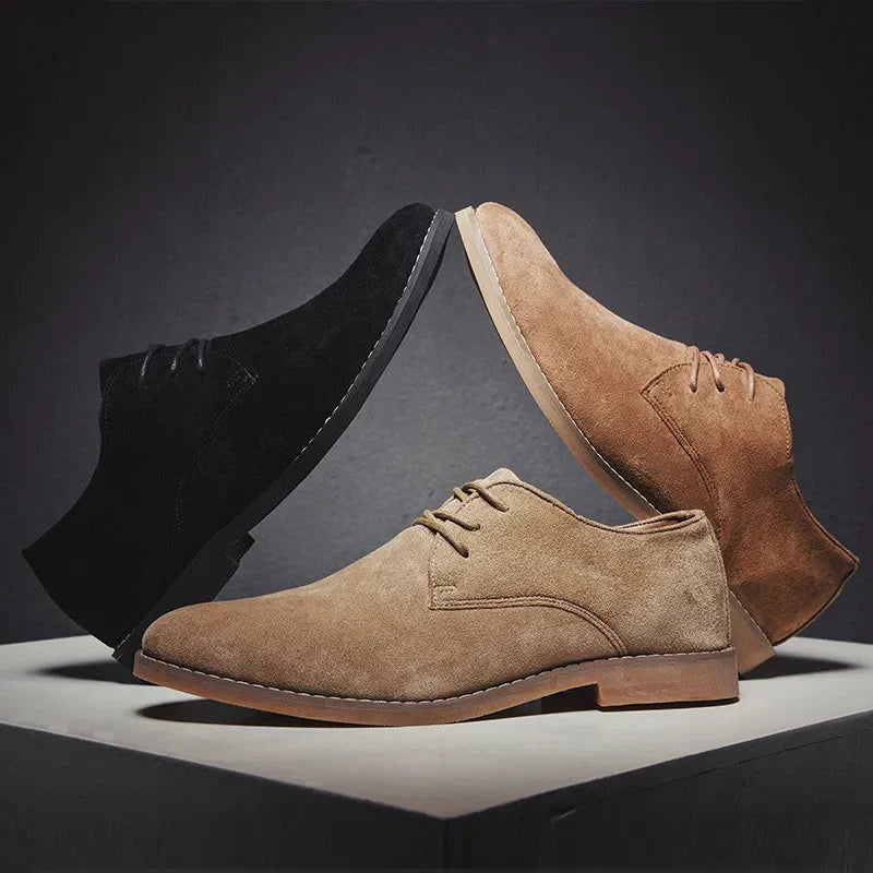 Bruno | Zapatos Derby de Gamuza Hombre con Cordones