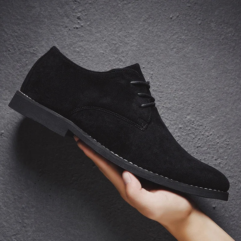 Bruno | Zapatos Derby de Gamuza Hombre con Cordones
