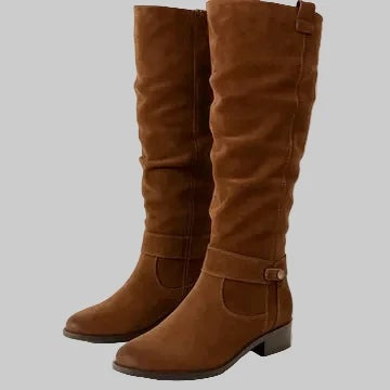 Mariana | Botas de Gamuza Caña Alta Mujer de Invierno