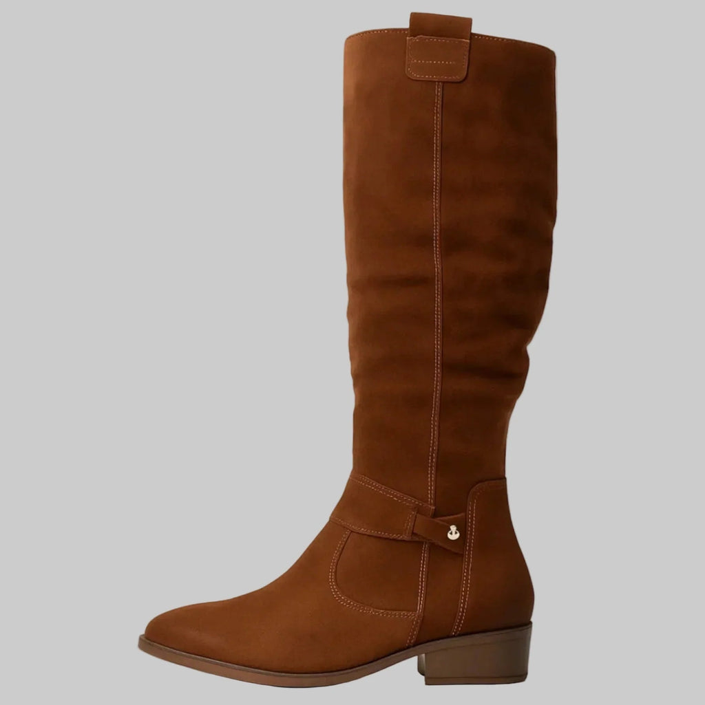Mariana | Botas de Gamuza Caña Alta Mujer de Invierno