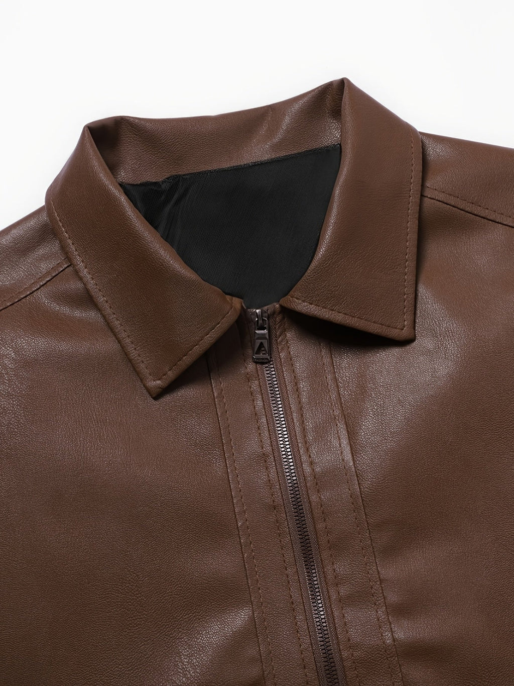 Diego | Chaqueta de Cuero Motera Hombre Cremallera