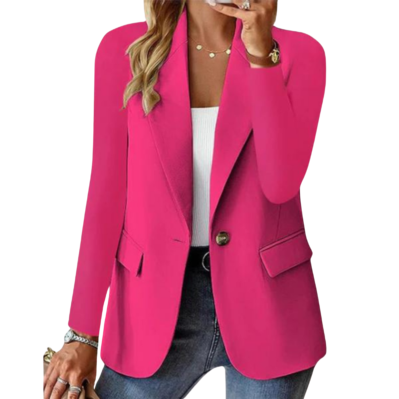 Elena | Blazer Mujer Manga Larga Cuello Solapa Un Botón