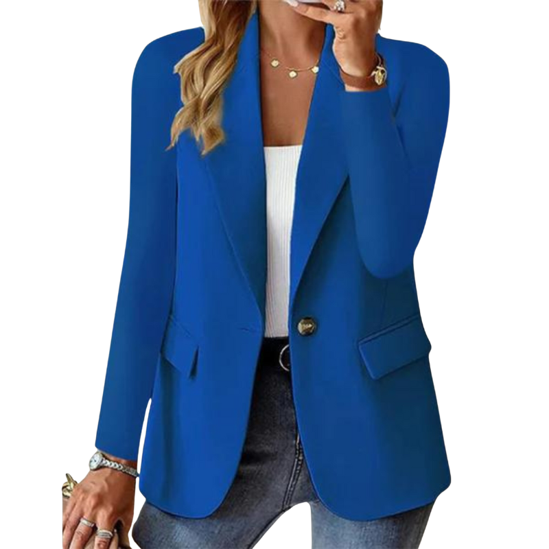 Elena | Blazer Mujer Manga Larga Cuello Solapa Un Botón