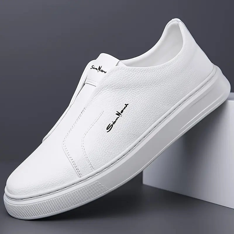 Emilio | Tenis Hombre Sin Cordones de Cuero Casual