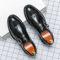 Gonzalo | Zapatos de Vestir Monk Strap Brogue Hombre Cuero Hebilla