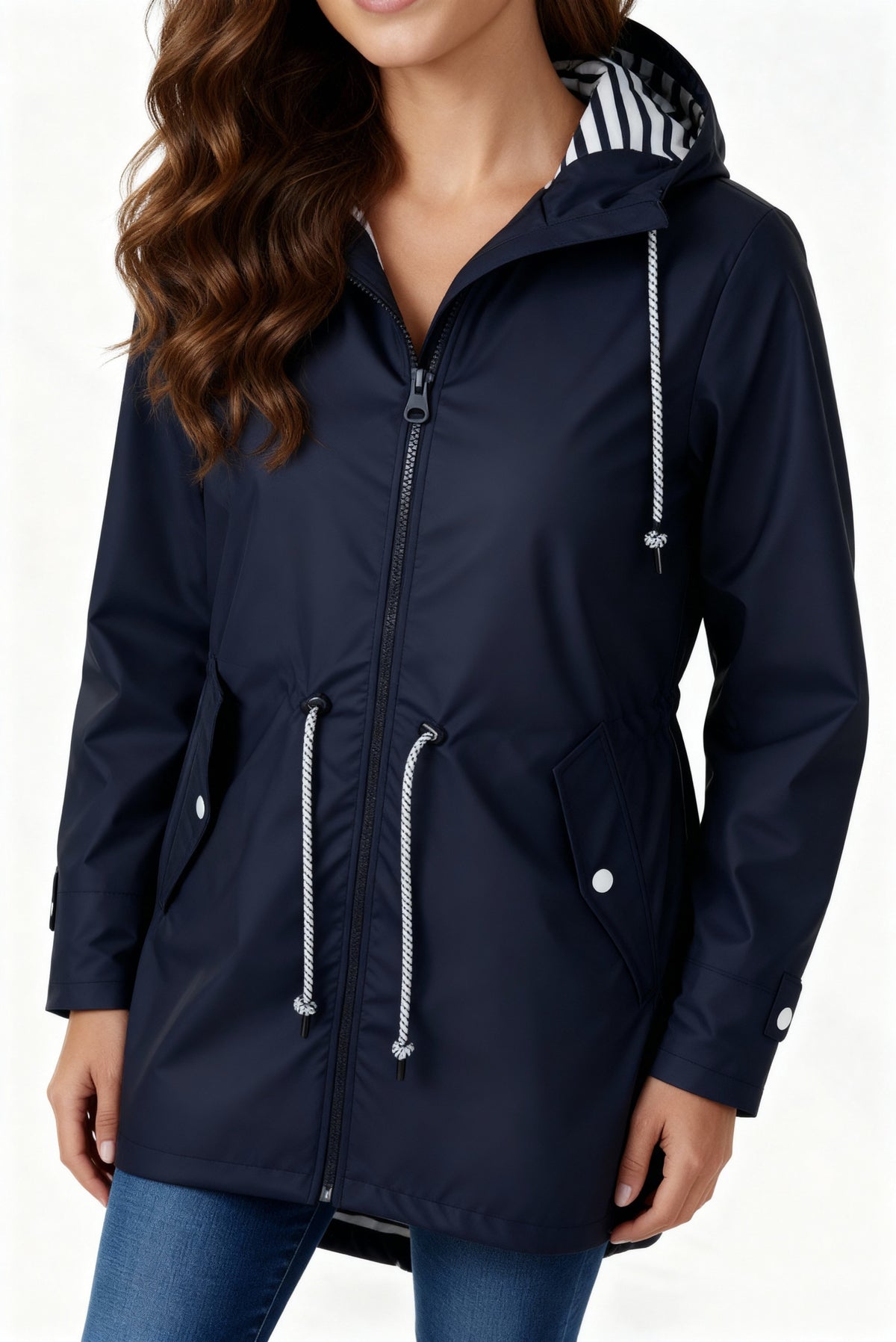 Inés | Chaqueta Impermeable Mujer con Capucha