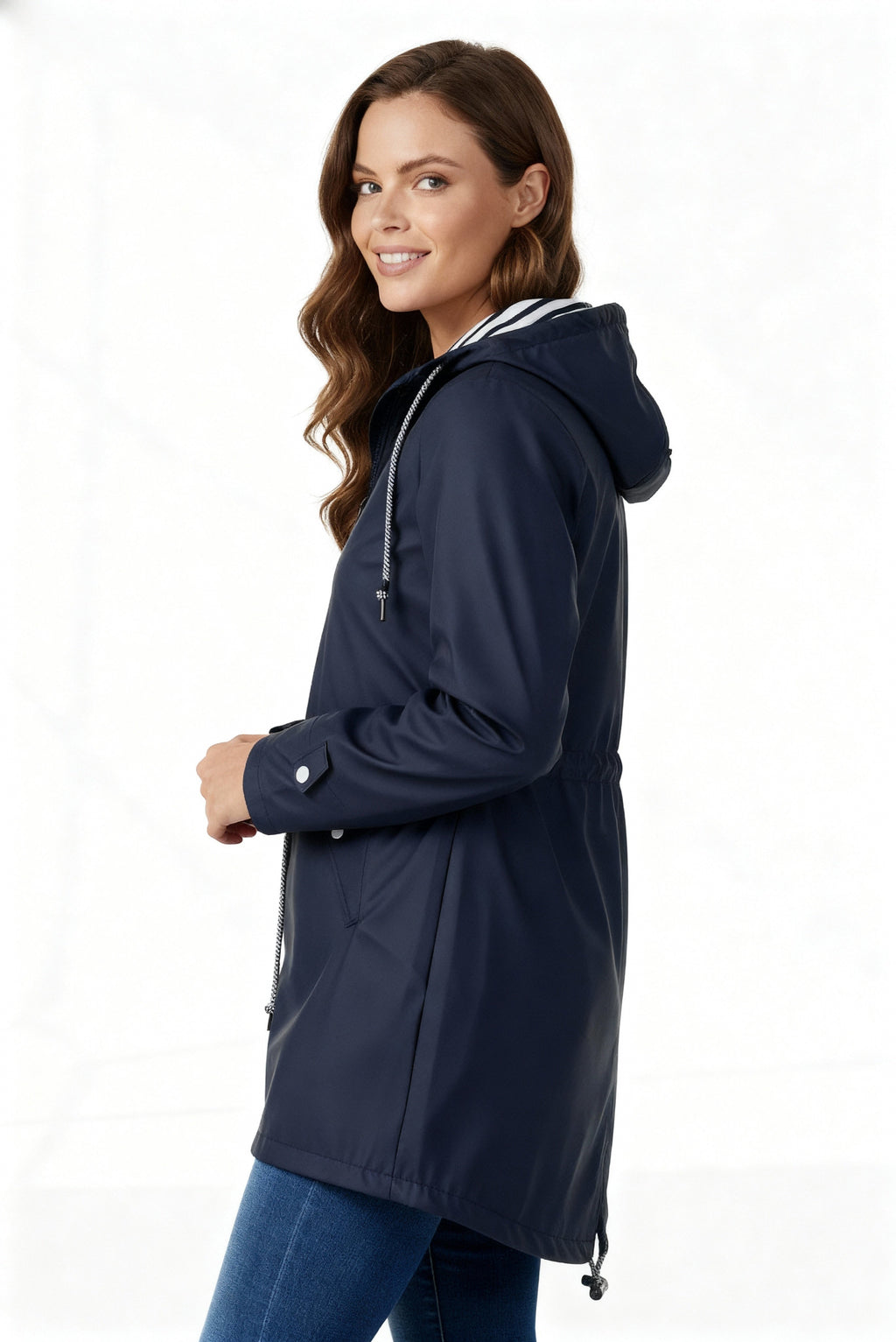 Inés | Chaqueta Impermeable Mujer con Capucha