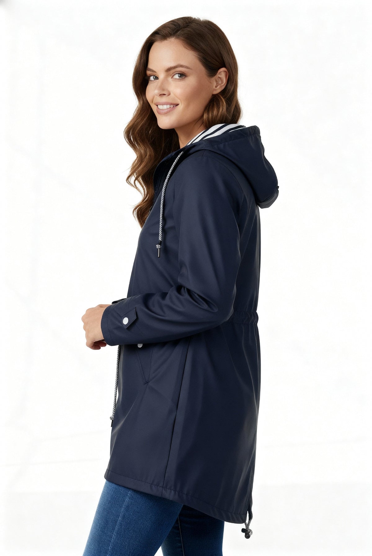 Inés | Chaqueta Impermeable Mujer con Capucha