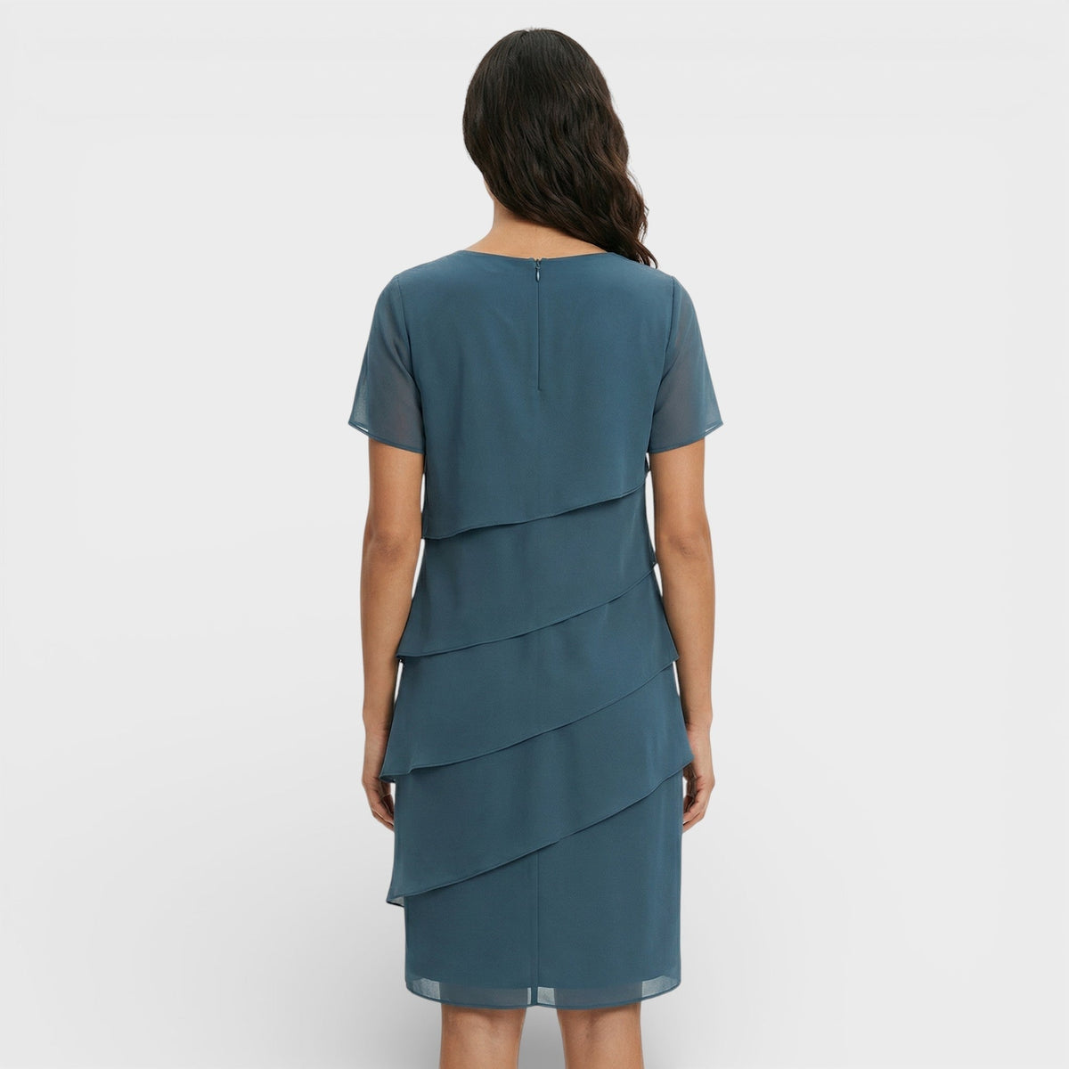 Isabella | Vestido Midi con Volantes Mujer Manga Corta