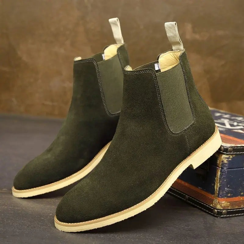 Ismael | Botas Chelsea de Gamuza Hombre Elástico Lateral
