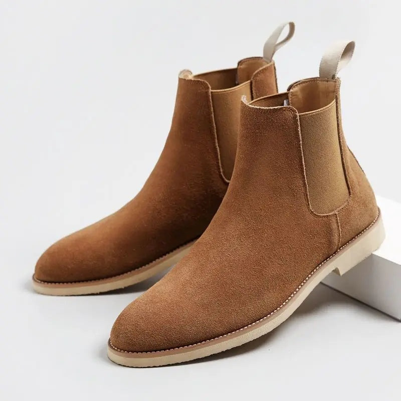 Ismael | Botas Chelsea de Gamuza Hombre Elástico Lateral