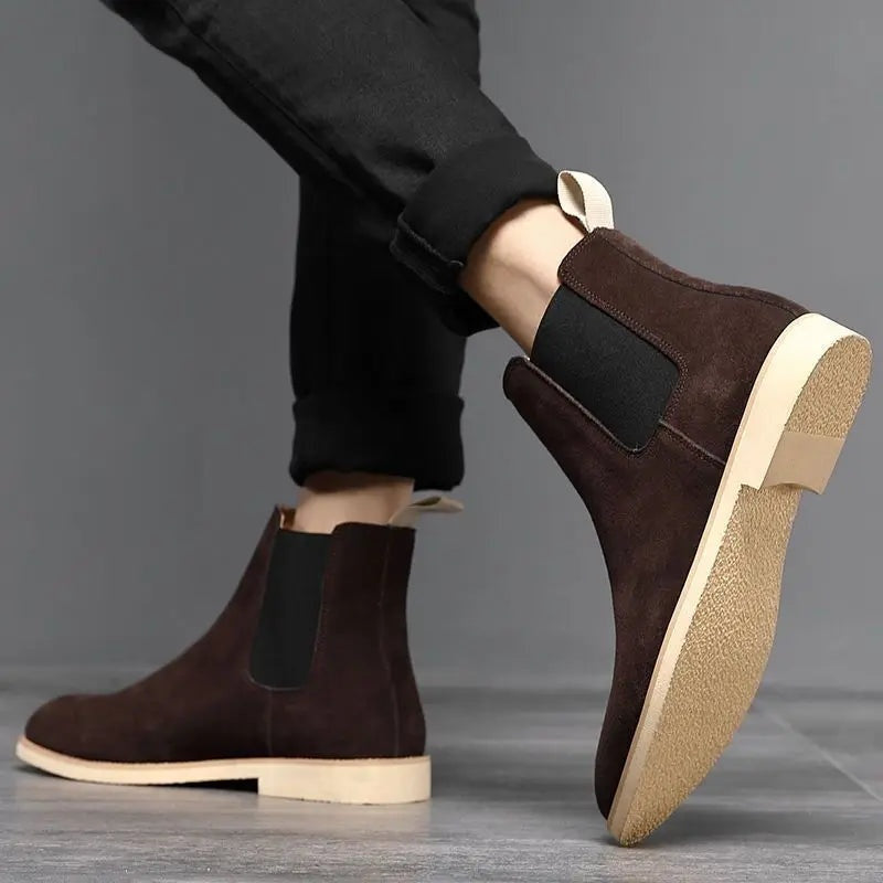 Ismael | Botas Chelsea de Gamuza Hombre Elástico Lateral