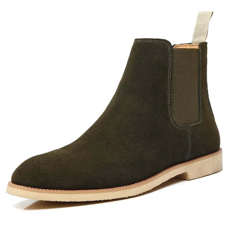Ismael | Botas Chelsea de Gamuza Hombre Elástico Lateral