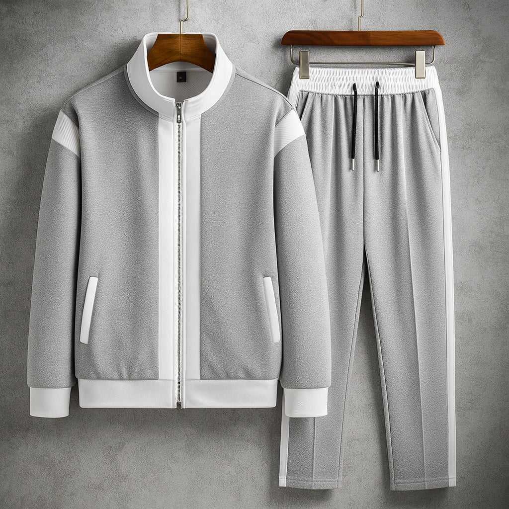 Iván | Conjunto Sudadera Deportiva Hombre Cremallera Banda Lateral