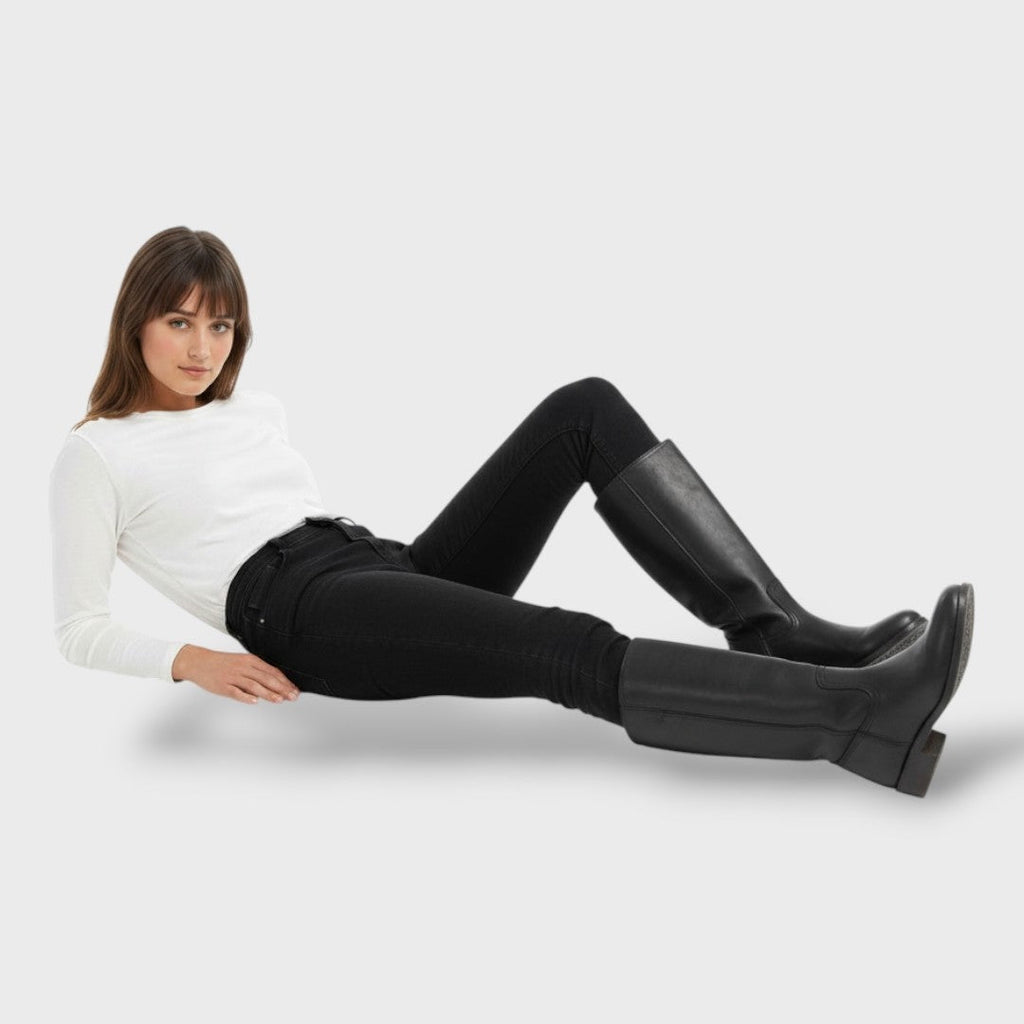 Lola | Botas Vaqueras de Cuero Mujer Caña Alta