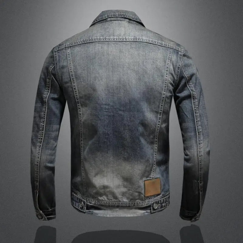 Marcos | Chaqueta de Jean Hombre Vintage Multibolsillos