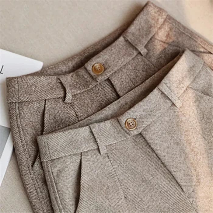 Martín | Pantalones de Vestir Hombre Espiga Corte Recto
