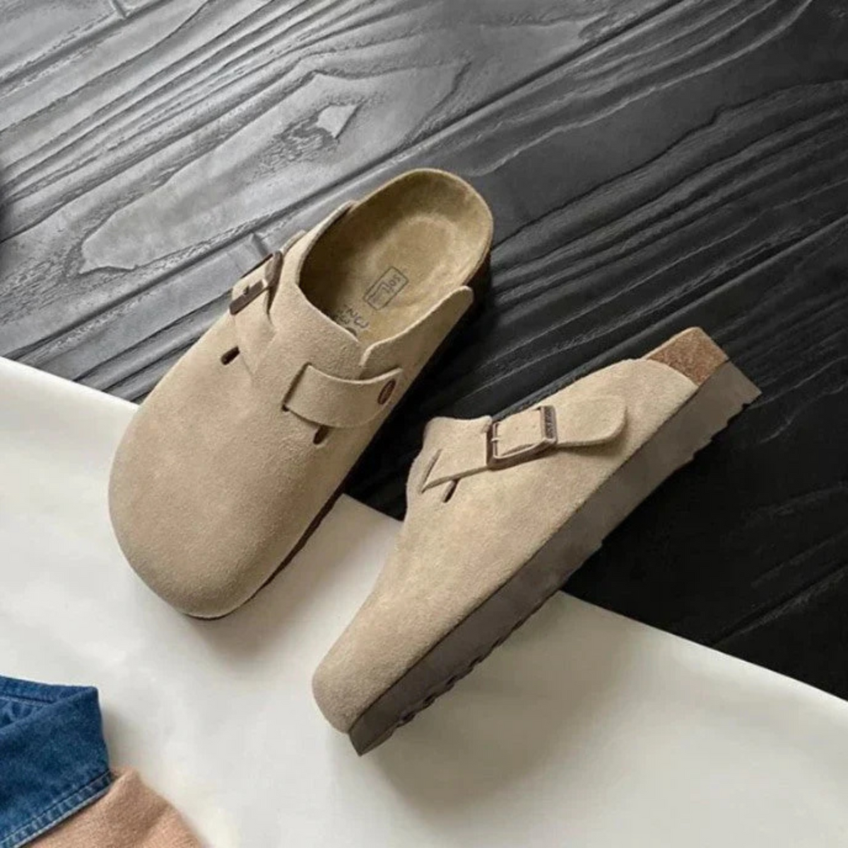 Mateo | Sandalias Planas Hombre Hebilla Ajustable