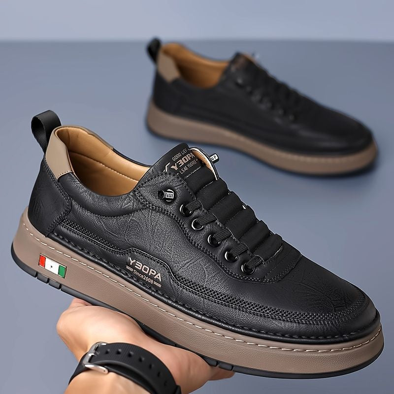 Mateo | Tenis Casual de Cuero Hombre Suela Acolchada