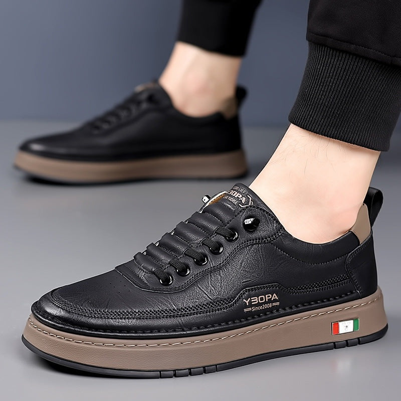 Mateo | Tenis Casual de Cuero Hombre Suela Acolchada