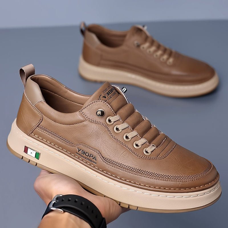 Mateo | Tenis Casual de Cuero Hombre Suela Acolchada