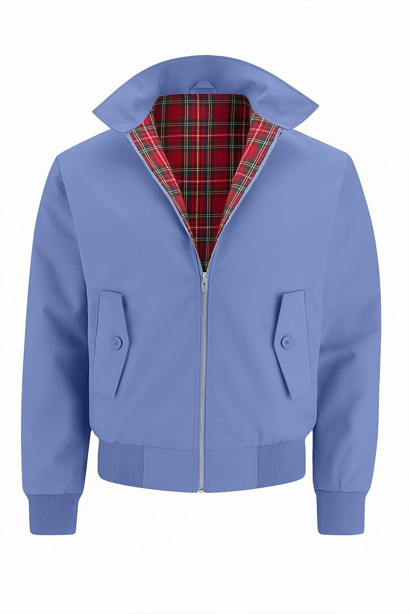 Miguel | Chaqueta Bomber Hombre Forro Tartán Cremallera