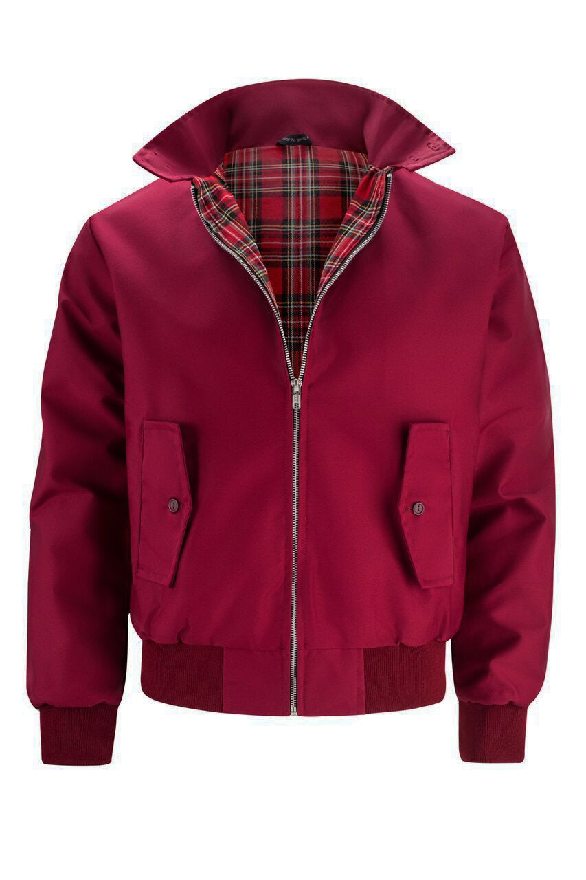 Miguel | Chaqueta Bomber Hombre Forro Tartán Cremallera