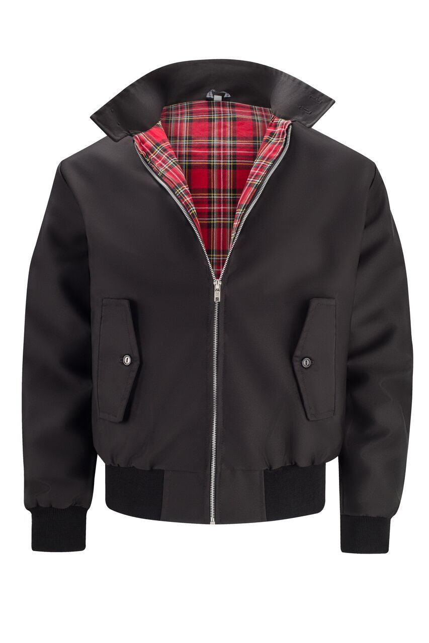 Miguel | Chaqueta Bomber Hombre Forro Tartán Cremallera