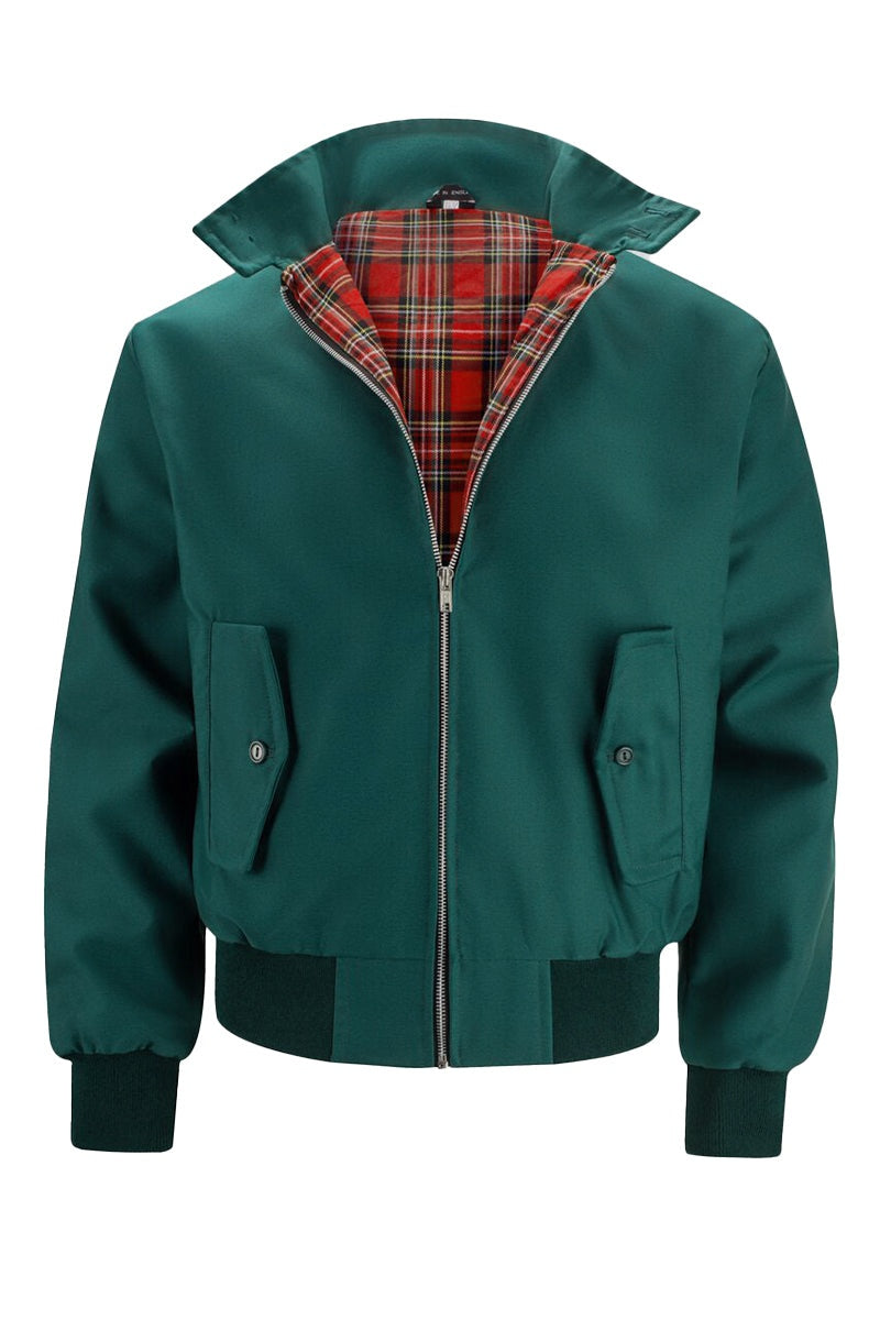 Miguel | Chaqueta Bomber Hombre Forro Tartán Cremallera