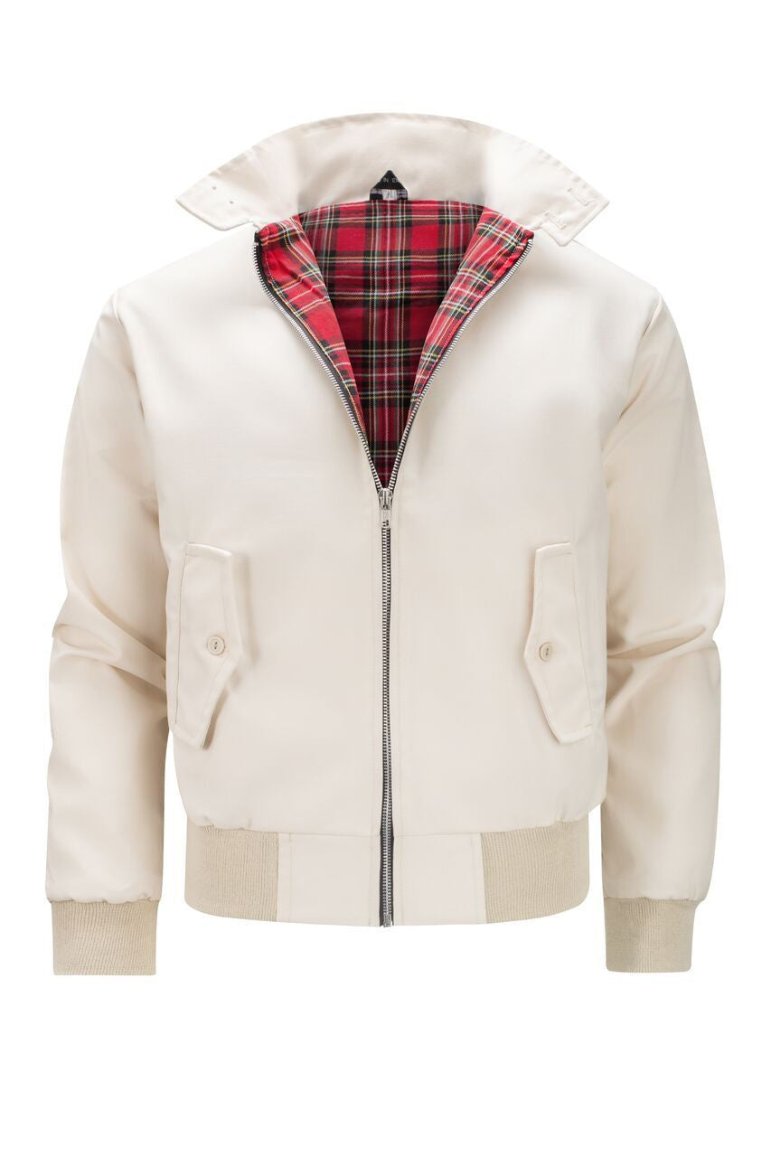 Miguel | Chaqueta Bomber Hombre Forro Tartán Cremallera