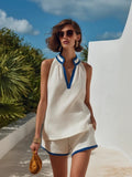 Paloma | Conjunto de Top y Short de Lino Mujer Halter