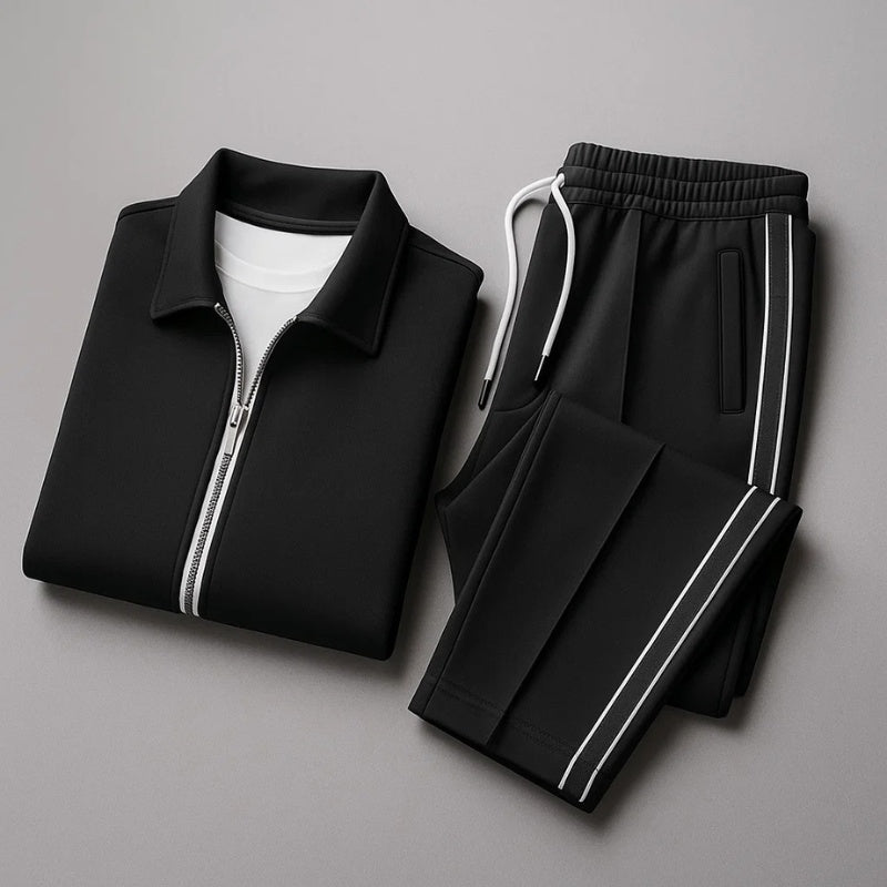 Pablo | Conjunto Sudadera Deportiva Hombre Cremallera Rayas Laterales