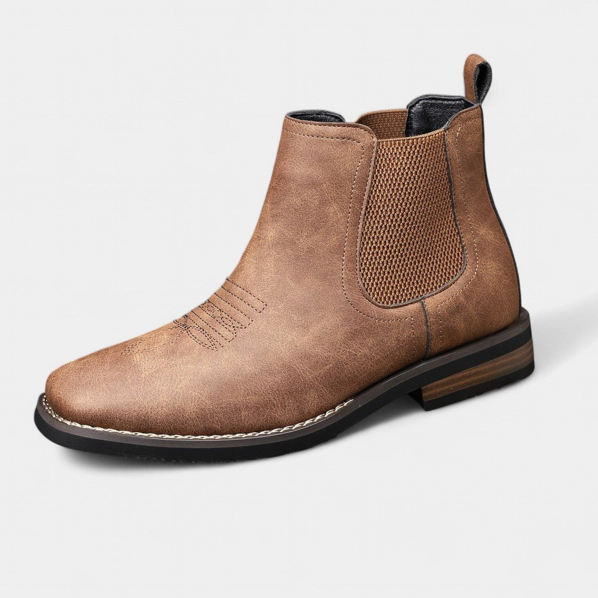 Rafael | Botas Chelsea Hombre Slip-On Cuero Sintético Suela Bloque